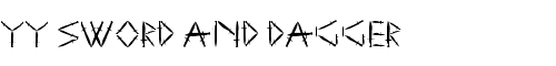 Font YY Sword and Dagger